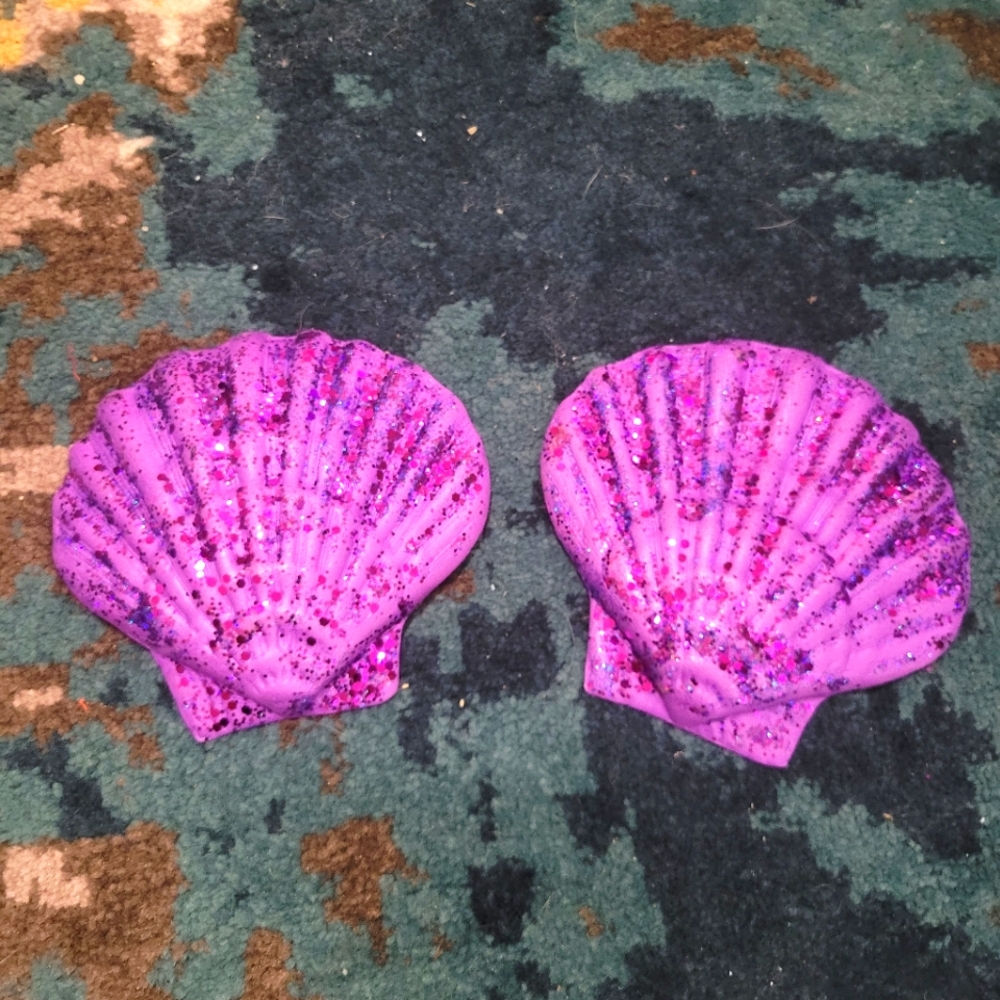 Ariel mermaid shells